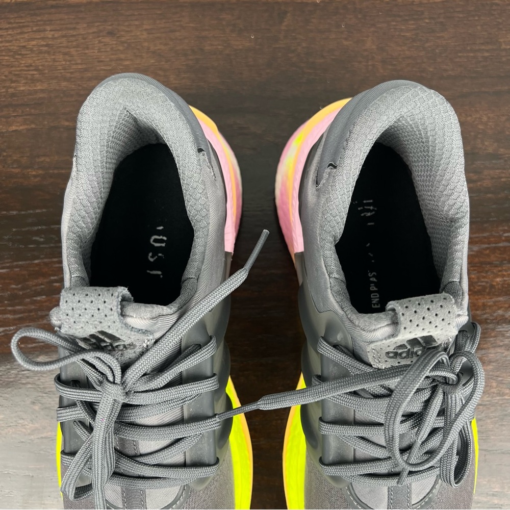 Adidas X_PLRBOOST Sneakers Womens Size 10 Running Shoes Grey Bliss Lilac - Picture 4 of 15